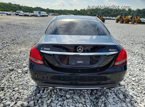 WDDWF4KB6HR297738 2017 MERCEDES-BENZ C Черный Вид сзади