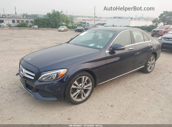 WDDWF4KB6JR337144 2018 MERCEDES-BENZ C-CLASS Dark Blue Przód lewy