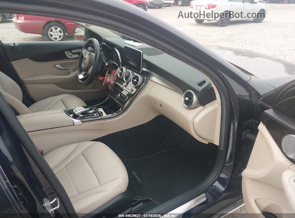 WDDWF4KB6JR337144 2018 MERCEDES-BENZ C-CLASS Dark Blue Widok wnętrza z przodu