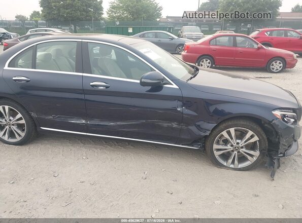 WDDWF4KB6JR337144 2018 MERCEDES-BENZ C-CLASS Dark Blue Widok z przodu