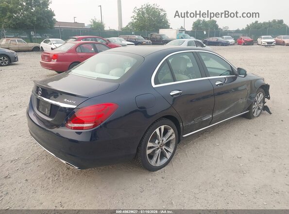 WDDWF4KB6JR337144 2018 MERCEDES-BENZ C-CLASS Dark Blue Tył prawy