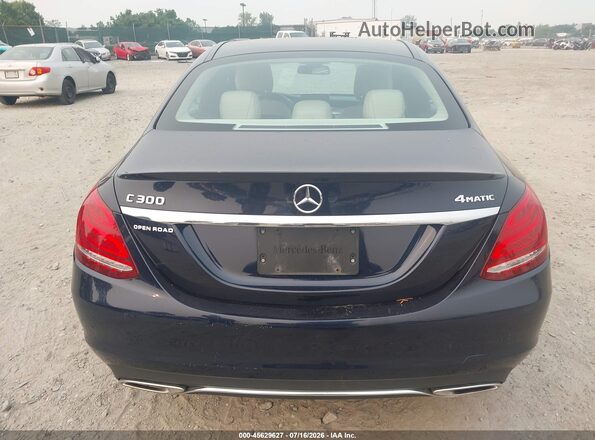 WDDWF4KB6JR337144 2018 MERCEDES-BENZ C-CLASS Dark Blue 