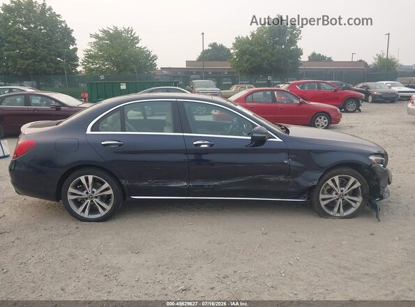 WDDWF4KB6JR337144 2018 MERCEDES-BENZ C-CLASS Dark Blue Widok wnętrza z tyłu