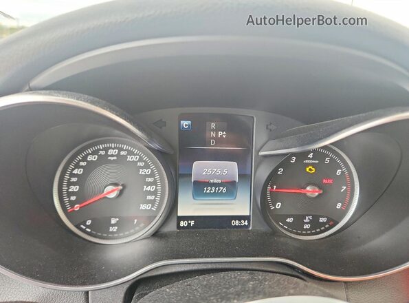WDDWF4KB8GR172321 2016 MERCEDES-BENZ C Black Widok zestawu wskaźników