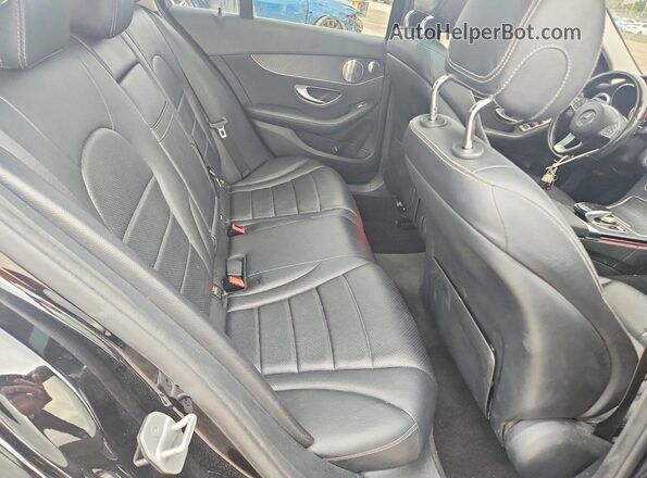 WDDWF4KB8GR172321 2016 MERCEDES-BENZ C Black Widok tylnych siedzeń