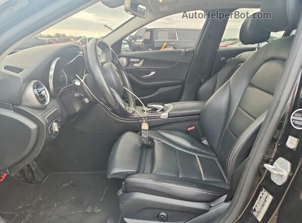 WDDWF4KB8GR172321 2016 MERCEDES-BENZ C Black Widok wnętrza z przodu