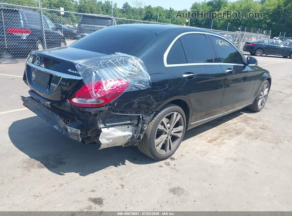 WDDWF4KB9JR391196 2018 MERCEDES-BENZ C-CLASS Black Rear right