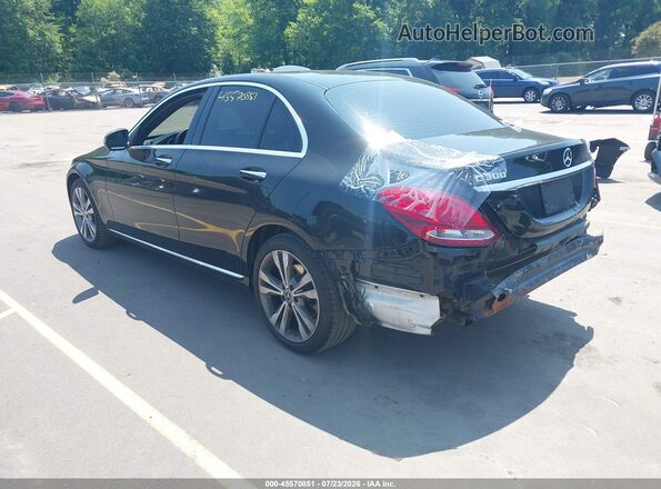 WDDWF4KB9JR391196 2018 MERCEDES-BENZ C-CLASS Black Rear left