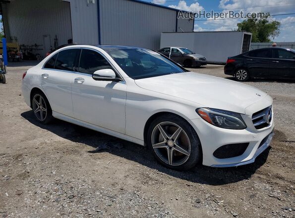 WDDWF4KBXGR130345 2016 MERCEDES-BENZ C White Delantero derecho