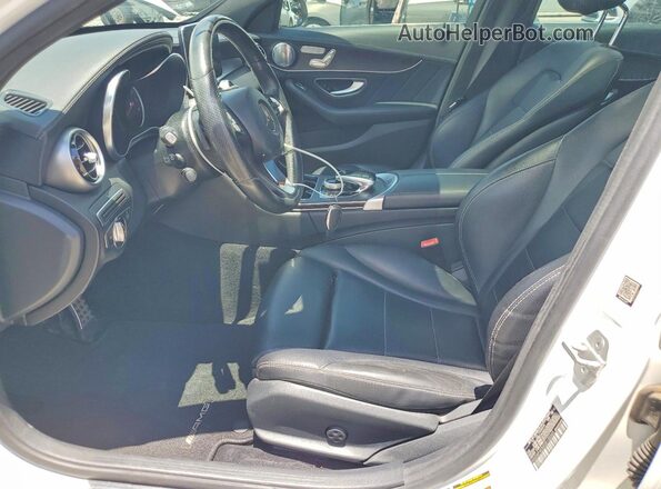 WDDWF4KBXGR130345 2016 MERCEDES-BENZ C White Vista interior delantera