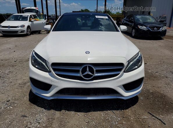WDDWF4KBXGR130345 2016 MERCEDES-BENZ C White Vista frontal