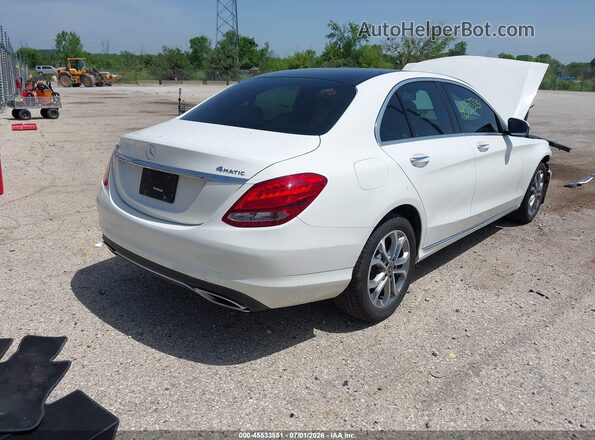 WDDWF4KBXJR346297 2018 MERCEDES-BENZ C-CLASS Белый Задняя правая четверть