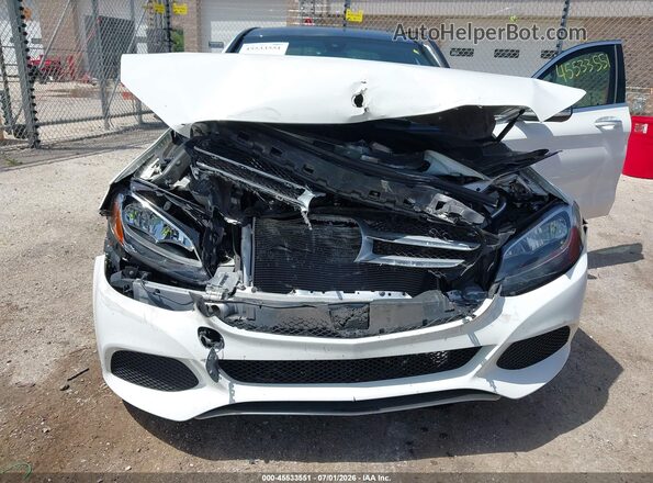 WDDWF4KBXJR346297 2018 MERCEDES-BENZ C-CLASS Белый Вид спереди