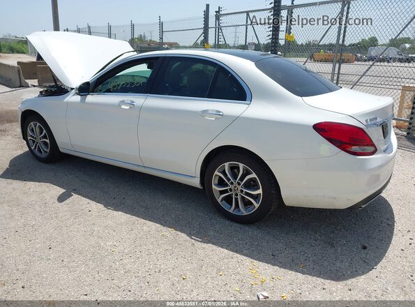 WDDWF4KBXJR346297 2018 MERCEDES-BENZ C-CLASS Белый Задняя левая четверть