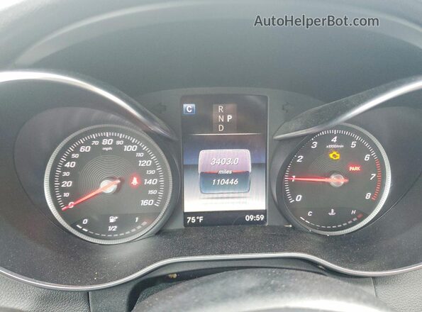 WDDWF4KBXJR400231 2018 MERCEDES-BENZ C Black Вид щитка приладів