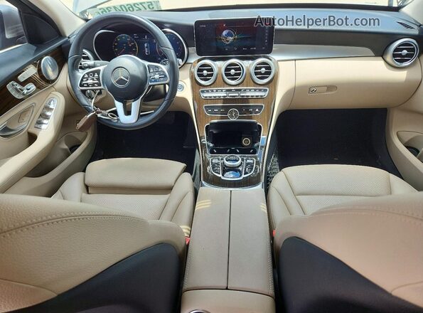 WDDWF8DB2LR526770 2020 MERCEDES-BENZ C Tan Dashboard view