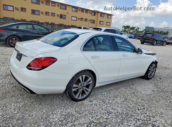 WDDWF8DB2LR539423 2020 MERCEDES-BENZ C Белый Задняя правая четверть