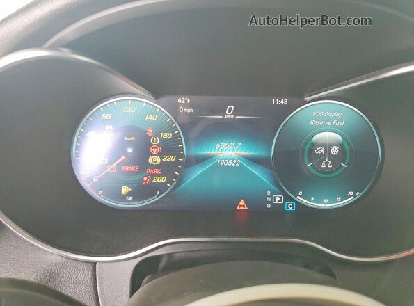 WDDWF8DB4LR527306 2020 MERCEDES-BENZ C White Vista del cuadro de instrumentos