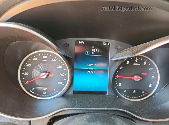 WDDWF8DB4LR549239 2020 MERCEDES-BENZ C Silver Вид щитка приладів