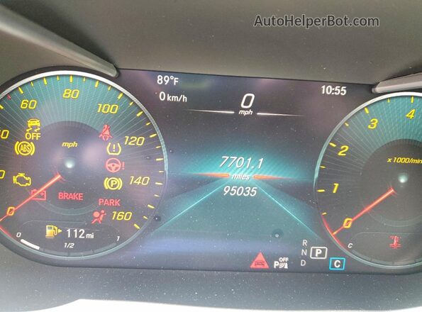 WDDWF8DB5LR544499 2020 MERCEDES-BENZ C Black Vista del cuadro de instrumentos