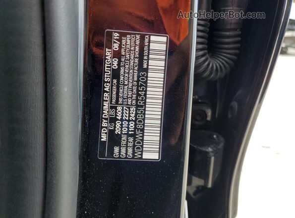 WDDWF8DB5LR545703 2020 MERCEDES-BENZ C Black ძრავის განყოფილების ხედი