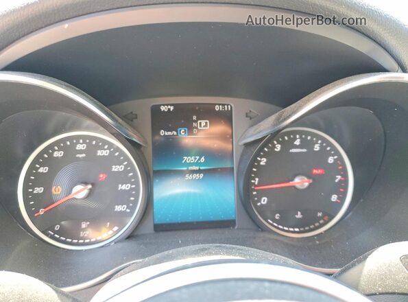 WDDWF8DB6LR525721 2020 MERCEDES-BENZ C Черный Вид щитка приборов