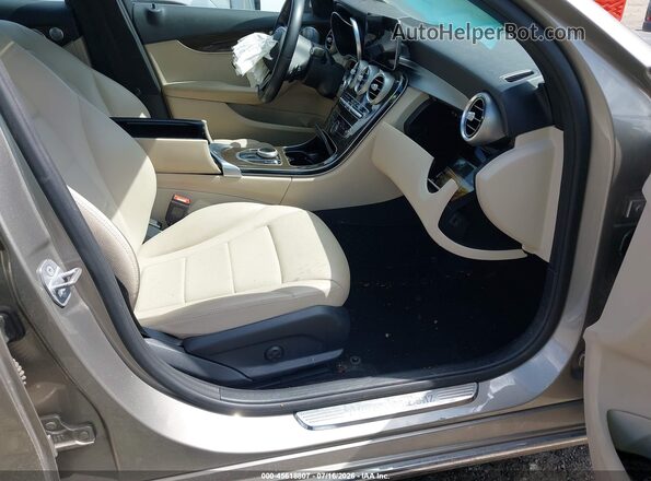 WDDWF8DB6LR534645 2020 MERCEDES-BENZ C-CLASS Tan Вид салону спереду