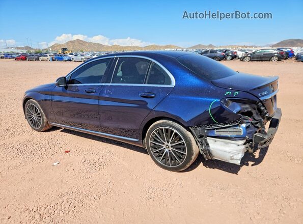 WDDWF8DBXKR480992 2019 MERCEDES-BENZ C Blue Trasero izquierdo