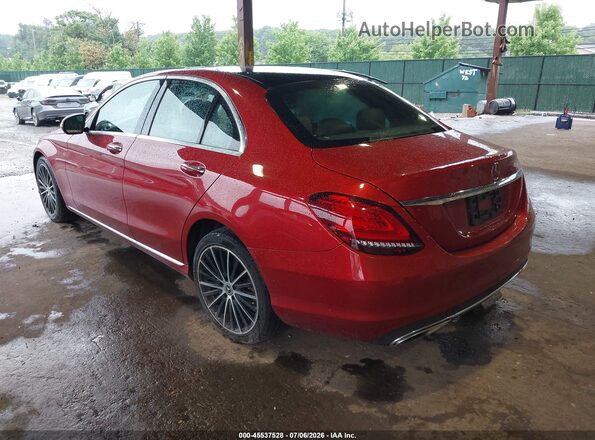 WDDWF8EB3LR547142 2020 MERCEDES-BENZ C-CLASS Red Rear left