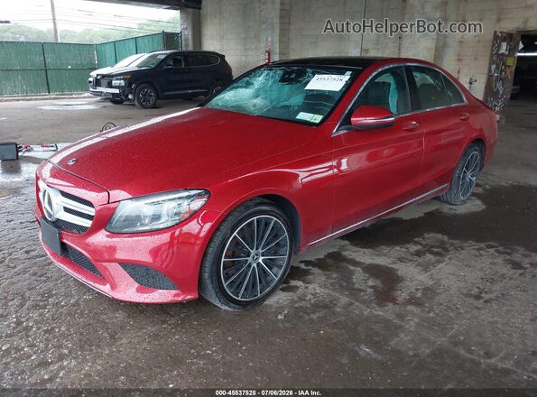 WDDWF8EB3LR547142 2020 MERCEDES-BENZ C-CLASS Red Front left