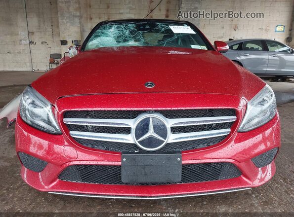 WDDWF8EB3LR547142 2020 MERCEDES-BENZ C-CLASS Red Instrument cluster view