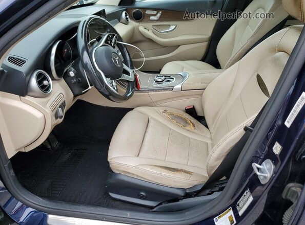 WDDWF8EBXLR556064 2020 MERCEDES-BENZ C Blue Front interior view