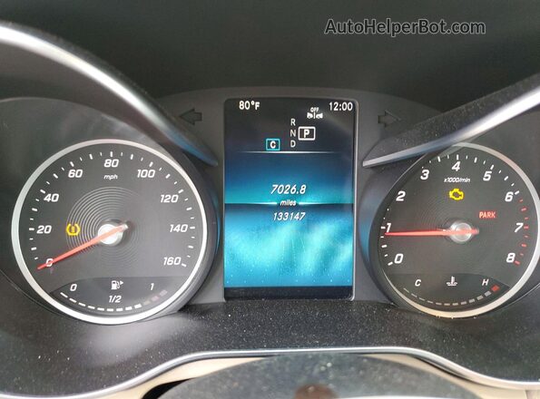 WDDWF8EBXLR556064 2020 MERCEDES-BENZ C Blue Instrument cluster view