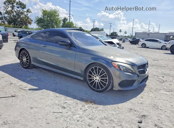 WDDWJ4JB0HF356445 2017 MERCEDES-BENZ C Gray Przód prawy