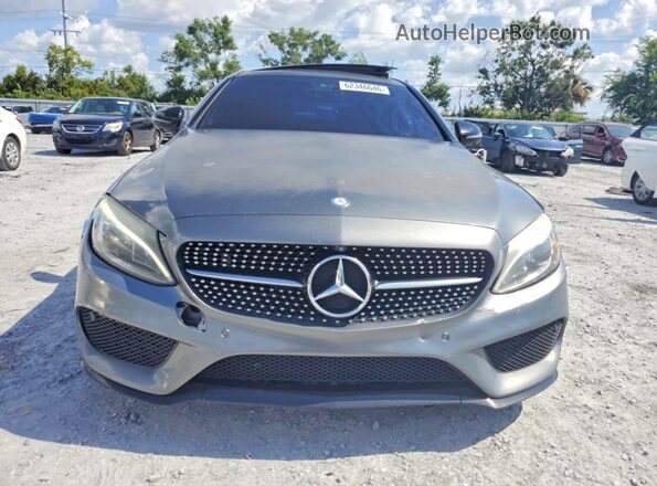 WDDWJ4JB0HF356445 2017 MERCEDES-BENZ C Gray Widok z przodu