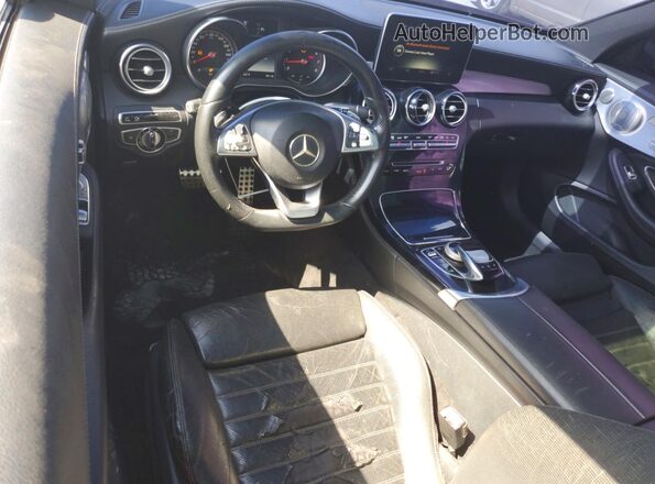 WDDWJ4JB0HF356445 2017 MERCEDES-BENZ C Gray Widok deski rozdzielczej
