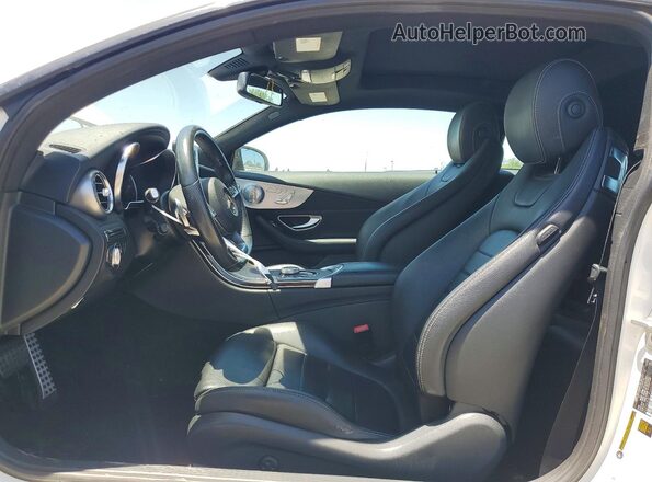 WDDWJ4JB1JF664231 2018 MERCEDES-BENZ C White Vista interior delantera