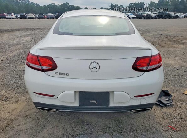 WDDWJ4JB2HF520357 2017 MERCEDES-BENZ C White უკანა ხედი
