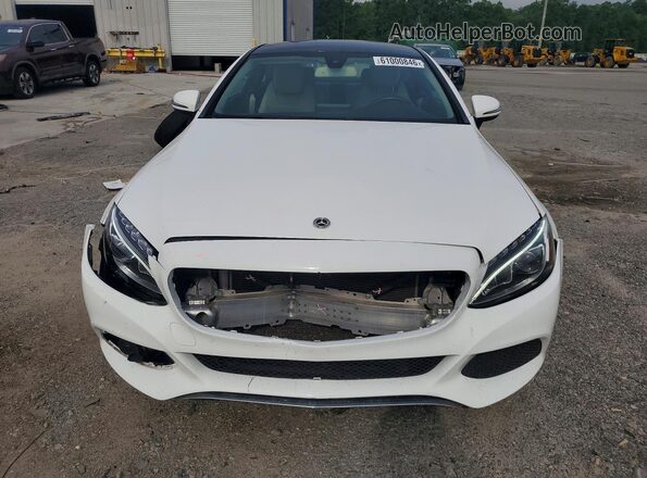 WDDWJ4JB2HF520357 2017 MERCEDES-BENZ C White წინა ხედი