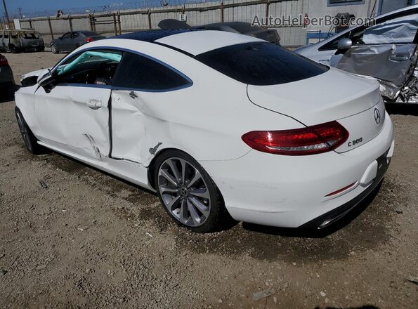 WDDWJ4JB2JF624045 2018 MERCEDES-BENZ C White Trasero izquierdo