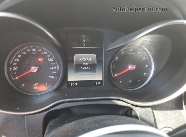 WDDWJ4JB2JF624045 2018 MERCEDES-BENZ C White Vista del cuadro de instrumentos