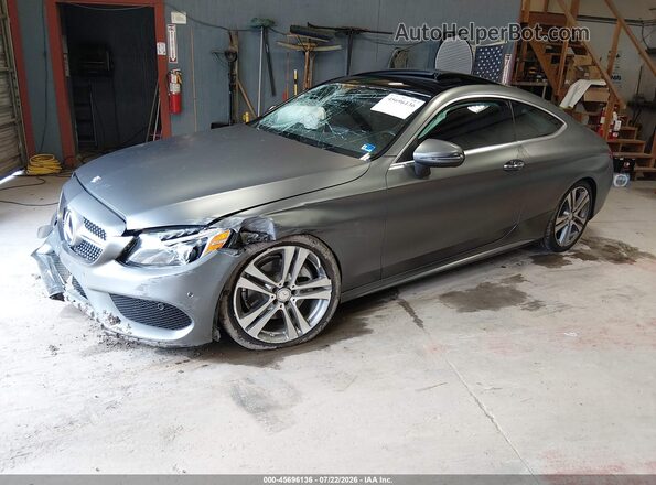 WDDWJ4JB4HF342273 2017 MERCEDES-BENZ C-CLASS Gray Front left