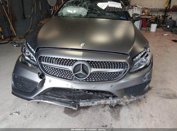 WDDWJ4JB4HF342273 2017 MERCEDES-BENZ C-CLASS Gray Front view