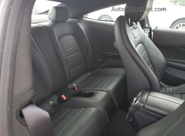 WDDWJ4JB4JF744638 2018 MERCEDES-BENZ C Black Vista de los asientos traseros