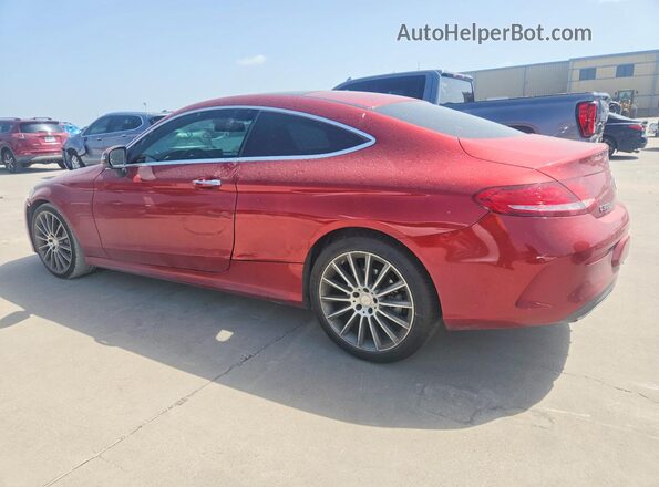 WDDWJ4JB7HF408461 2017 MERCEDES-BENZ C Красный Задняя левая четверть