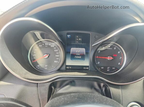 WDDWJ4JB7HF408461 2017 MERCEDES-BENZ C Красный Вид щитка приборов