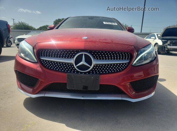 WDDWJ4JB7HF408461 2017 MERCEDES-BENZ C Красный Вид спереди