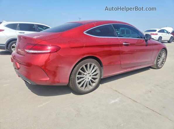 WDDWJ4JB7HF408461 2017 MERCEDES-BENZ C Красный Задняя правая четверть