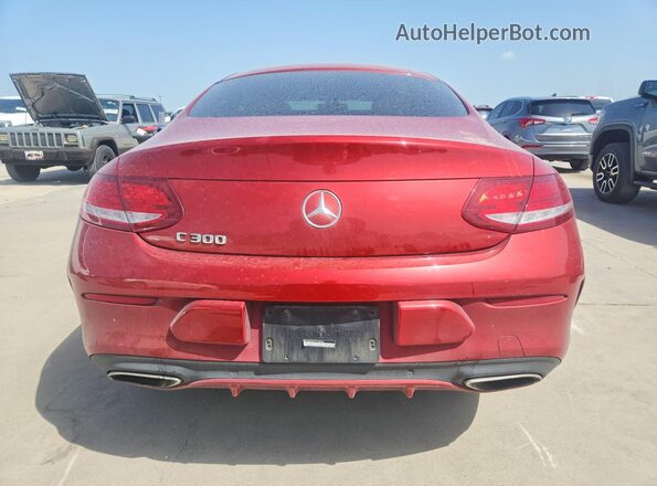 WDDWJ4JB7HF408461 2017 MERCEDES-BENZ C Красный Вид сзади