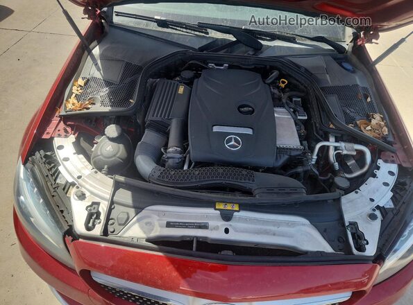 WDDWJ4JB7HF408461 2017 MERCEDES-BENZ C Красный Вид задней части салона